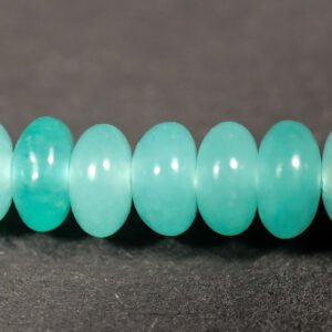 Lyse Turkise rondeller i 'jade' 2,5x5mm
