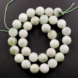 Runde perler i 'ny jade' 12 mm