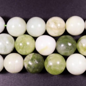 Runde perler i 'ny jade' 12 mm