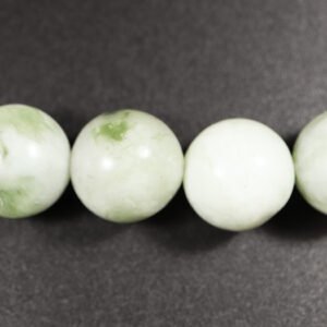 Runde perler i 'ny jade' 12 mm