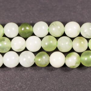 Runde perler i 'ny jade' 4 mm