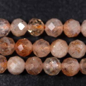 Sunstone facetterede 4 mm