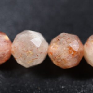 Sunstone facetterede 4 mm