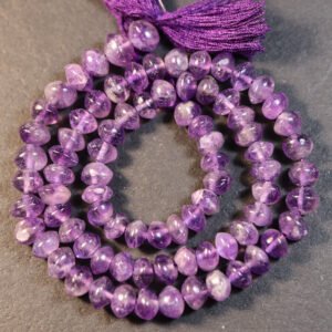 Små Ametyst rondeller 3x5 - 4x6 mm