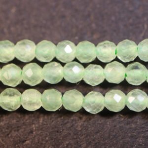 Lysegrøn cateye, facetteret 2 mm