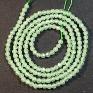 Lysegrøn cateye, facetteret 2 mm