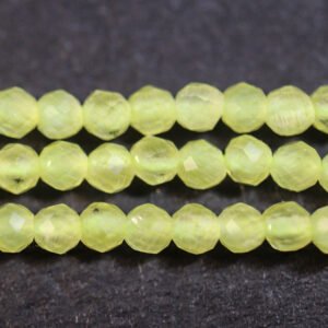 Lysegul cateye, facetteret 2 mm