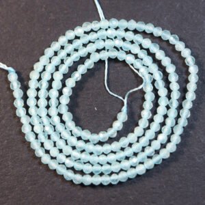 Lyseblå cateye, facetteret 2 mm