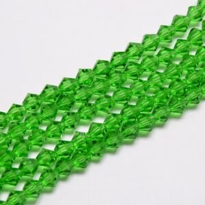 Spring Green facet bicone 3,5 mm