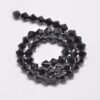 Black facet bicone 3,5 mm