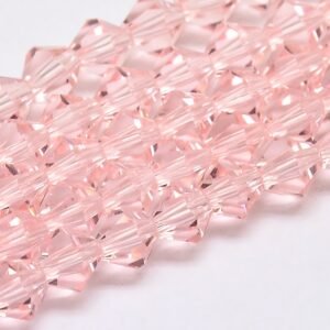 Light Pink facet bicone 3,5 mm