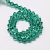 Green facet bicone 3,5 mm