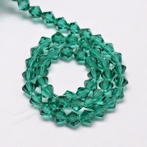 Green facet bicone 3,5 mm