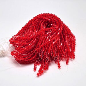 Red facet bicone 3,5 mm