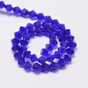 Dark Blue facet bicone 3,5 mm