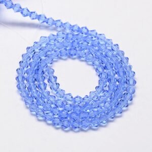 Light Blue facet bicone 3,5 mm