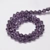 Purple facet bicone 3,5 mm