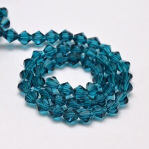 Steel Blue facet bicone 3,5 mm