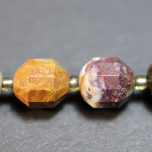 Facetterede Pietersite perler 8x8 mm