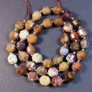 Facetterede Pietersite perler 8x8 mm