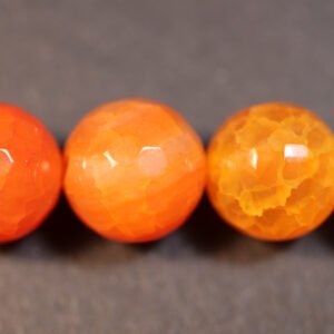 Facetteret, orange Fireagat 10mm FACETAGAT 026 5