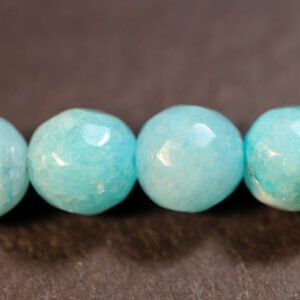 'Jade', Pale Turquoise facetterede 8mm