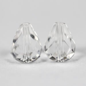 Klare facet krystaldråber 4 stk.