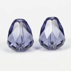 Slateblue facet krystaldråber 4 stk.