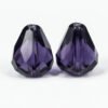 Purple facet krystaldråber 4 stk.