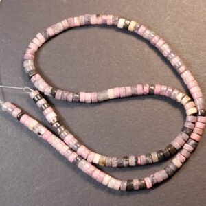 Heshi perler i Jade 4,5 x 2,5 mm