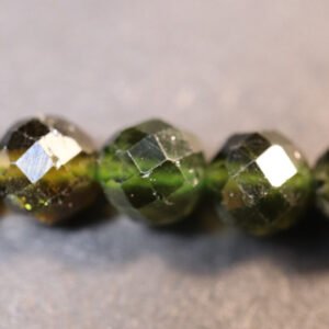 Facetterede, grønne turmaliner 4,5 mm