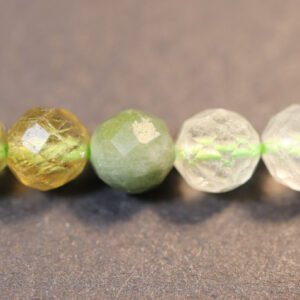Facetterede, grønne turmaliner 4,5 mm