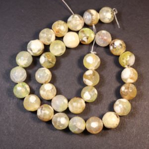 Facetteret, Golden-beige fireagat 12mm