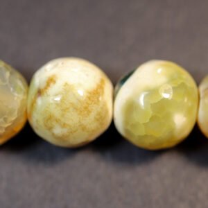 Facetteret, Golden-beige fireagat 12mm