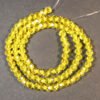 Facet glasperler 4 mm, Yellow
