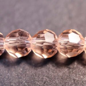 Facet glasperler 4 mm, Light Salmon