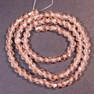 Facet glasperler 4 mm, Light Salmon