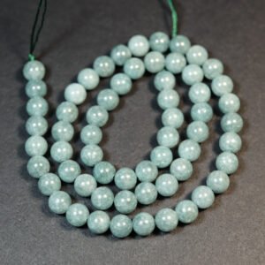 Light Sea Green jadeperler 6mm