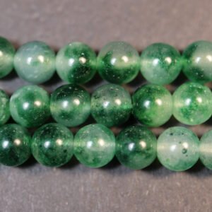 Grønne jadeperler 6mm