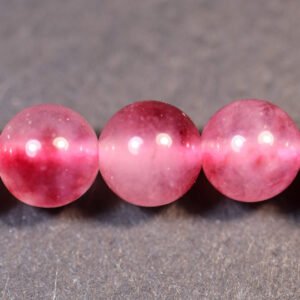 Pink jadeperler 6mm