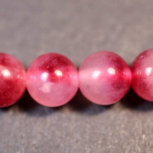 Pink jadeperler 6mm