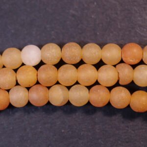 Mat, rød Aventurin 4 mm
