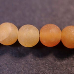 Mat, rød Aventurin 4 mm
