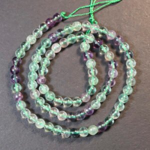 Regnbue Fluorit 4mm