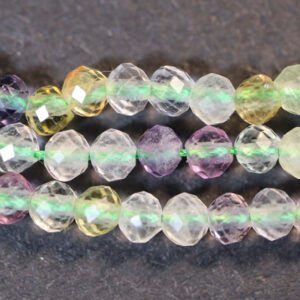 Facetteret Regnbue Fluorit 2,5 mm