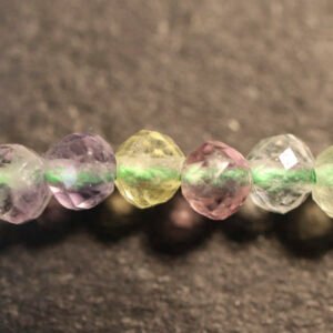 Facetteret Regnbue Fluorit 2,5 mm