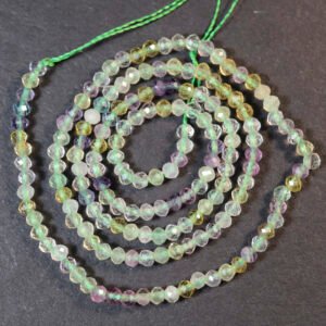 Facetteret Regnbue Fluorit 2,5 mm