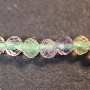 Facetteret Regnbue Fluorit 2,5 mm